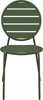 Produktbild von Set aus 4 stapelbaren Gartenstühlen aus Metall - Khaki - MONTEFARO by MYLIA