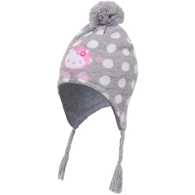 Obrázok produktu pre Šedá čiapka s brmbolcom Hello Kitty - veľkosť 50