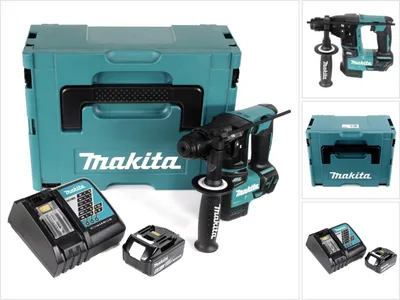 Zdjęcie produktu dla Makita DHR 171 RG1J Akumulatorowa młotowiertarka 18V 1.2J bezszczotkowa SDS Plus + 1x akumulator 6.0Ah + ładowarka + Makpac