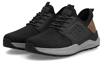 Produktbild von Rieker Herren-Slipper Schwarz-Braun-Grau, Farbe:schwarz, EU Größe:46