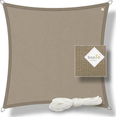 Produktbild von hanSe® Marken Sonnensegel Quadrat 2x2 m taupe