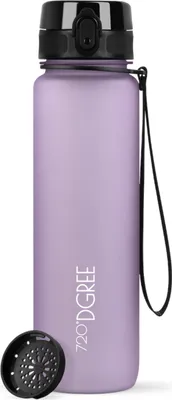 Produktbild von 720°DGREE Trinkflasche uberBottle softTouch mit Sieb lilac 1l