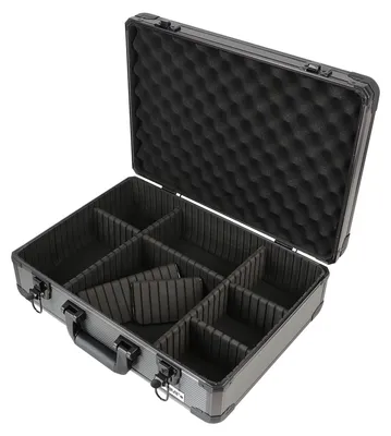 Produktbild von HMF 14502-02 Alu Transportkoffer, Kamerakoffer, Aufbewahrungskoffer, individuelle Facheinteilung, 46 x 15 x 33 cm