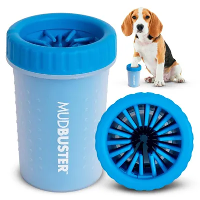 Produktbild von Dexas MudBuster Pfotenreiniger für Hunde, Größe M, Hellblau (Pro Blue)