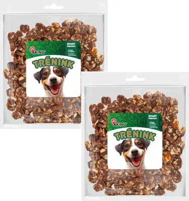 Obrázek produktu pro Akinu Trénink Hovězí & treska lupínky pamlsek pro psy 2 x 400 g