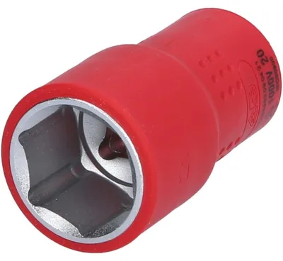 Obrázek produktu pro KS Tools 118.1221, Rázová hlavice, Červená, 1 hlava/hlavy, 1/2", Imperiální, 21 mm