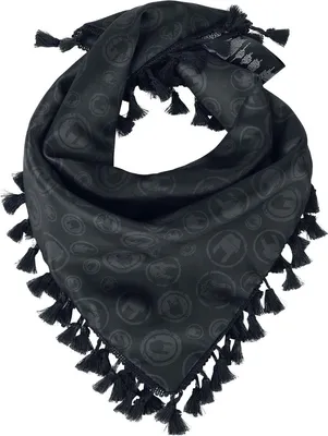 Produktbild von EMP Special Collection Damen schwarzes Tuch mit Allover-Print Standard