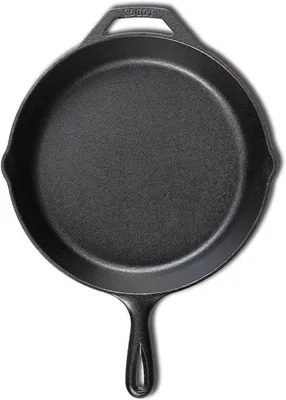 Image de Poêle ronde en fonte Ø 30 cm avec poignée - Une poêle ronde pour toutes les cuisines