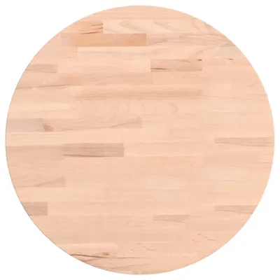 Image de vidaXL Plateau de table Ø40x4 cm Rond en bois massif de hêtre
