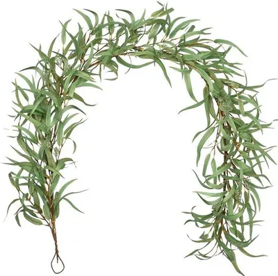 Image de Tige artificielle d'eucalyptus - plante décorative pour l'intérieur - 180 cm