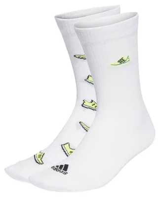 Zdjęcie produktu dla Skarpety graficzne adidas Uni  Run x Ultraboost, 2 pary, kolor biały/Lucid Lemo