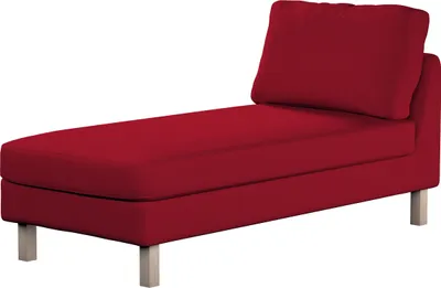Produktbild von Dekoria Bezug für Karlstad Recamiere ohne Armlehne kurz, rot, Bezug für Recamiere Karlstad ohne Armlehne