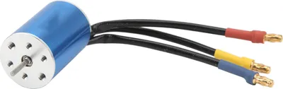 Image de Moteur sans balais 4500KV à 4 pôles, sortie puissante et résistante à la torsion pour voiture RC Traxxas 1/16 1/18, bleu foncé