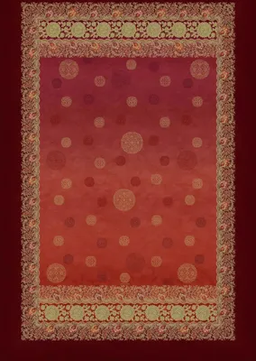 Produktbild von Bassetti Baumwoll-Plaid PALLAVICINO Farbe ROSSO R1 Größe 240x250