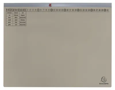 Immagine prodotto di Exacompta 370110B 25er Hängehefter Exaflex Karton grau