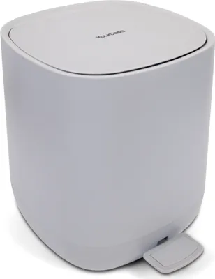 Produktbild von YourCasa® Mülleimer Bad [5L] - Elegantes Design - Badezimmer Müleimer - Kosmetikeimer Grau