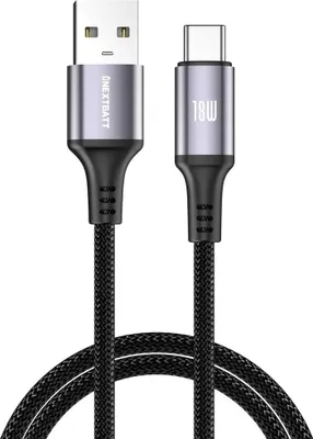 Immagine prodotto di Cavo NEXTBATT da USB-A a USB-C 18W, 2m - Nero