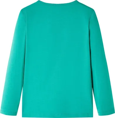 Image de vidaXL T-shirt manches longues enfant vert clair 116