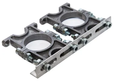 Produktbild von PremiumX Universal Feedhalter 2-fach Aluminium für LNB mit 40mm Feed