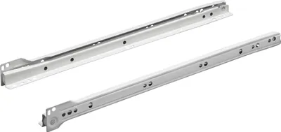 Produktbild von Hettich Rollschubführung Teilauszug FR 302 aufliegend 350mm 1 Paar, weiß 9220054