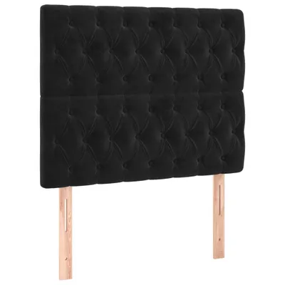 Immagine prodotto di vidaXL Testiera nera 90x7x118/128 cm Velluto