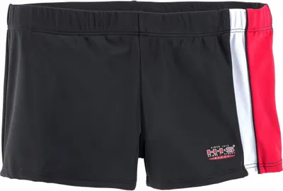 Produktbild von H.I.S. Boxer-Badehose schwarz-rot-weiß Größe 6