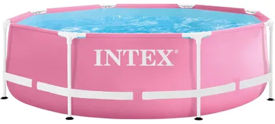 Obrázok produktu pre INTEX 28292GN - Ružový bazén s kovovým rámom (244x76cm) vrátane filtračného čerpadla