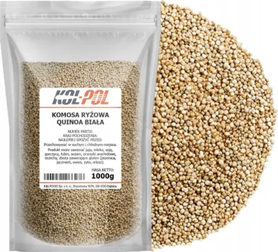 Zdjęcie produktu dla KOMOSA RYŻOWA QUINOA 5kg Biała naturalna bogata w białko jakość Kol-Pol