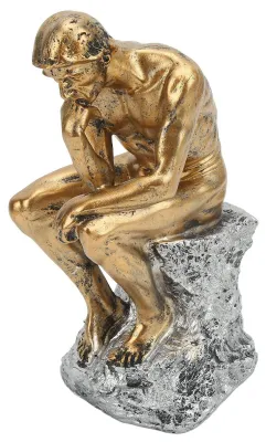 Denker Statue aus Harz, Retro-Stil, 25 x 10 cm, für Dekoration