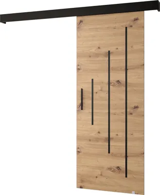 Produktbild von MEBLE KRYSPOL  Schiebetürsystem SALWADOR Y mit Schienenabdeckung, Einbautüren, 90x204cm, Artisan