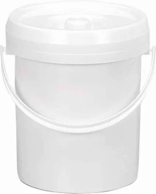 Image de Seau à couches blanc avec couvercle 7 l