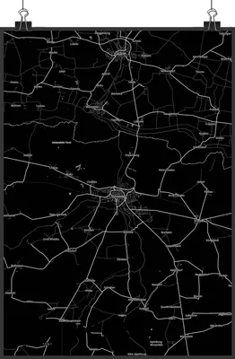 Produktbild von Mr. & Mrs. Panda Bild Salzwedel DIN A1 - Geschenk, Stadt, drucke, Wandbild, kunstdruck poster, Plakat, Dorf Karte Landkarte Map Stadtplan