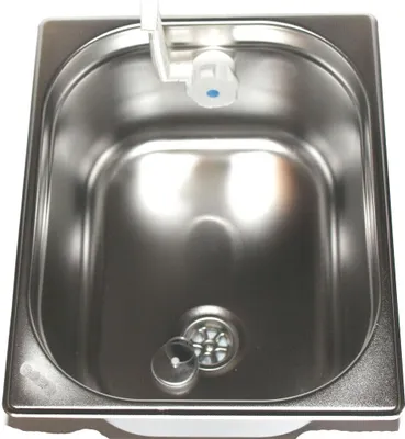 Immagine prodotto di Lavello in acciaio inox Lavello da campeggio Lavello integrato + scarico 325x265x200