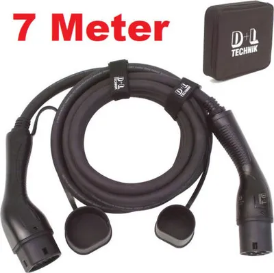 Obrázek produktu pro Nabíjecí kabel 22 kW 7 m pro hybridní elektromobil, typ 2, 3fázový. Zařízení Wallbox 55864
