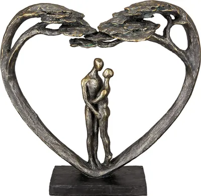 Immagine prodotto di Gilde Dekofigur Inspirierende Skulptur Love Tree - Bronzefarben Mit Liebesbotschaft