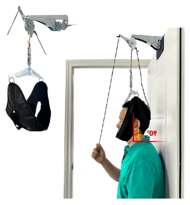 Produktbild von Nackendehner für die Halswirbelsäule, Gerät zur Traktion und Schmerzlinderung, Hängematte für Zuhause, Dekompressionshilfe, Physiotherapie und Massage