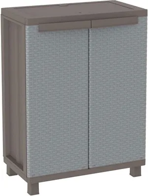 Produktbild von Graues Rattan-Schrank 68x375x915 cm 20kg