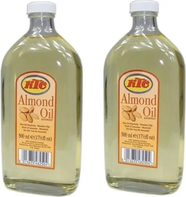 Produktbild von Doppelpack KTC Mandelöl (2x 500ml) | Speiseöl und für die Körperpflege | Almond Oil