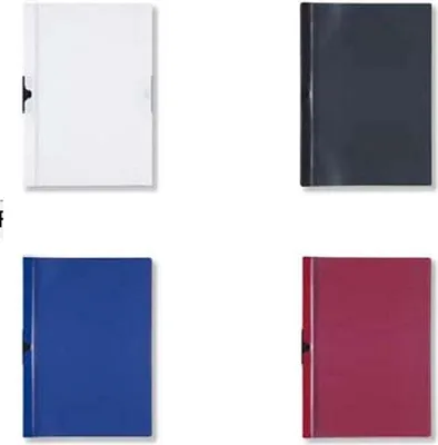 Produktbild von 40 Cliphefter Din A4 Bewerbungsmappen je 10x blau rot weiß schwarz