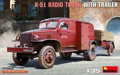 Produktbild von MINIART MA37062 K-51 Radio Truck with Trailer