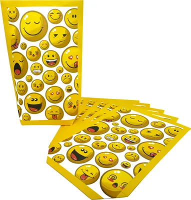 Produktbild von Oblique Unique 6 Smiley Geschenktüten Pferd Papiertüten für Kinder Geburtstag Motto Party Einschulung Mitgebsel