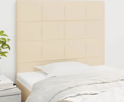 Produktbild von Kopfteile 2 Stk. Creme 90x5x78/88 cm Stoff