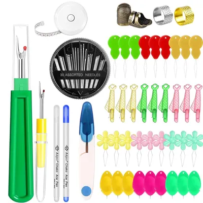 Näh-Einfädler-Set, 47-teilig, für Hand- und Maschinennähen