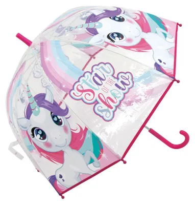 Produktbild von Einhorn Regenschirm - Kinder Stockregenschirm- Kuppelschirm Ø 68 cm