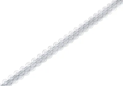 Produktbild von Spitzenband 15mm x 10m Silber / Grau