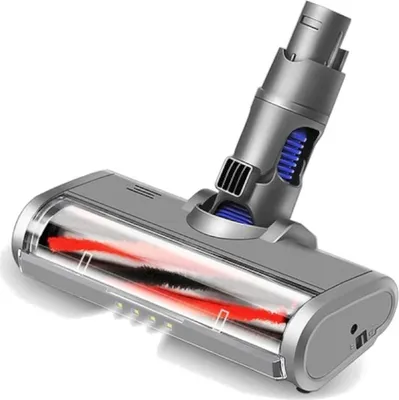 Produktbild von Trade-Shop LED Elektro Turbobürste Wischaufsatz  Bodendüse Staubsaugerdüse Softroller kompatibel mit Dyson V6 DC58 DC59 DC61 DC62 DC74 Staubsauger