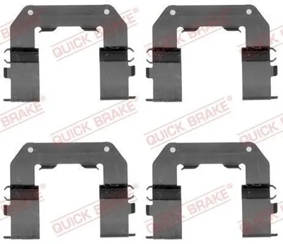 Produktbild von QUICK BRAKE 109-1767 Zubehörsatz Scheibenbremsbelag Vorne für HYUNDAI SONATA V (NF) für KIA OPIRUS (GH)