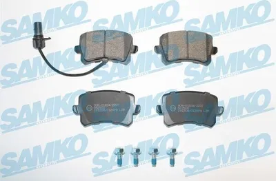 Produktbild von SAMKO 5SP2079 Bremsbeläge Satz Hinten Bremsklötze für AUDI Q3 (8UB, 8UG)