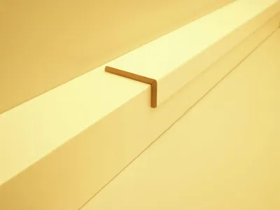 Produktbild von B.S. Bauprogramm Winkelleiste 260 cm 22 x 44 mm Eiche brilliantweiß