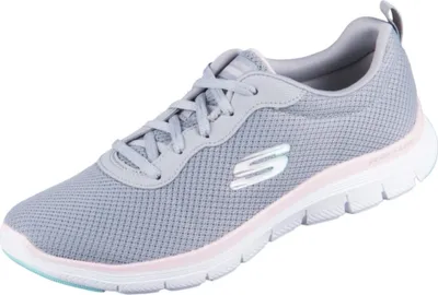 Produktbild von Skechers Flex Appeal 4.0 - Brilliant View - Grau / Light Pink Textil Größe: 38 Normal